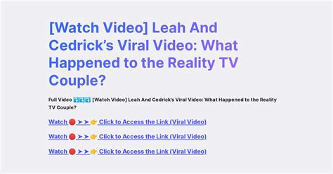 jean leah cedrick viral|Jean Leah and Cedric Viral Video .